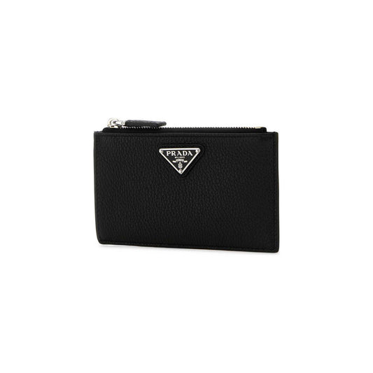 Prada Card Holder in Leather Black
