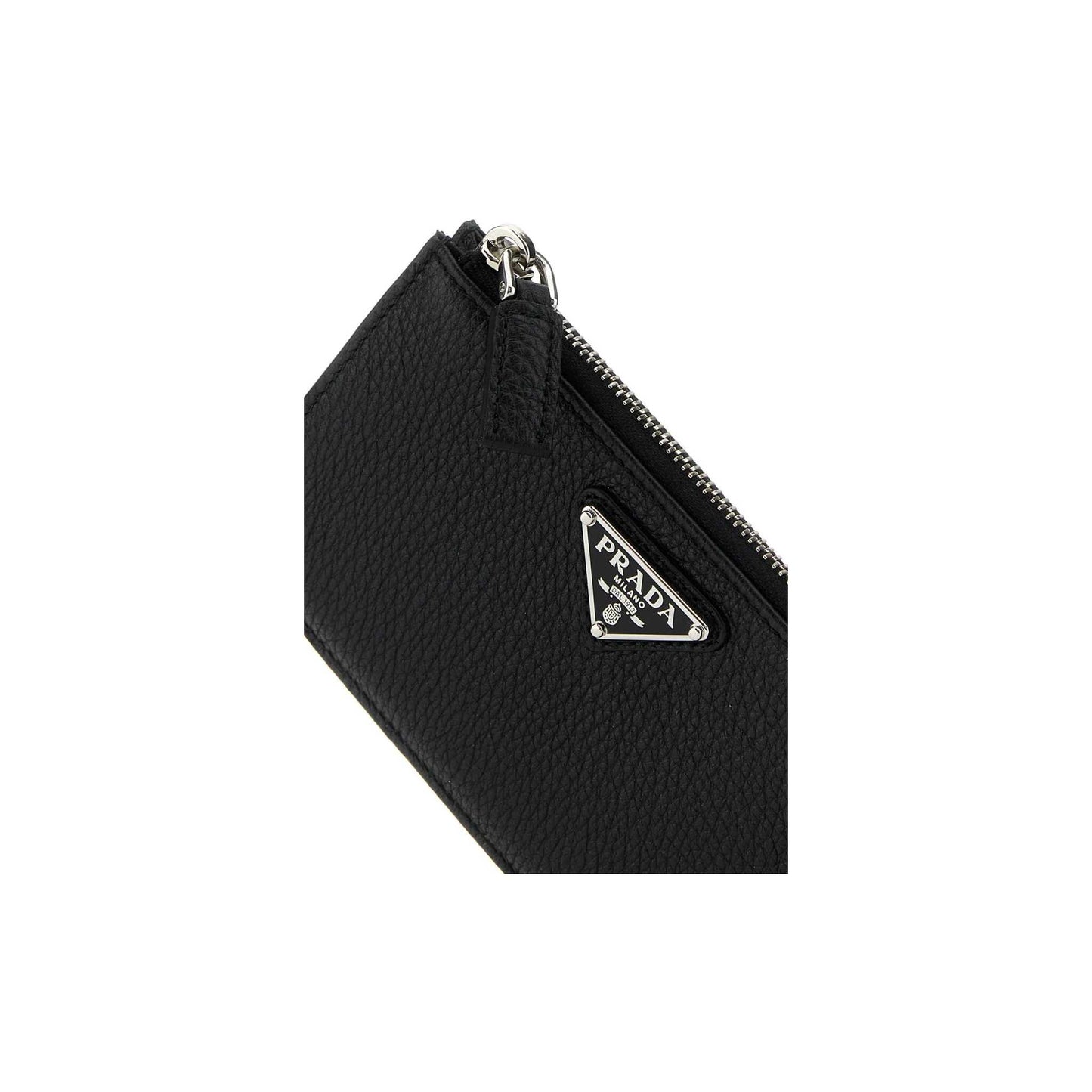 Prada Card Holder in Leather Black