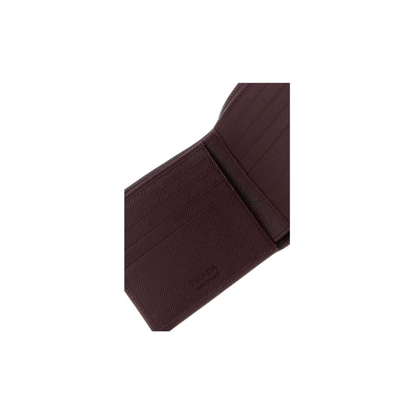 Prada Carteira em Couro bordô