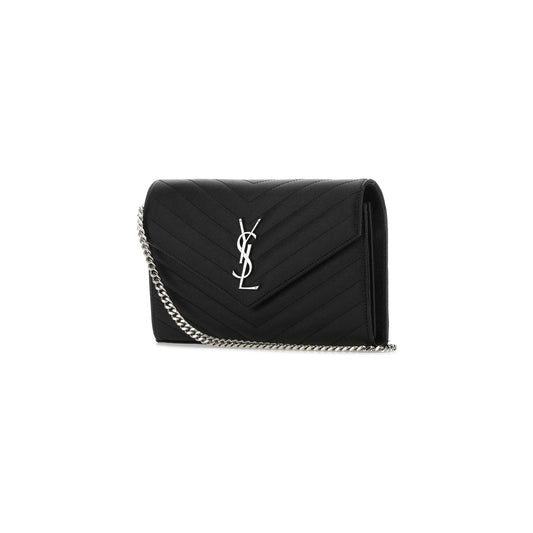 Saint Laurent Mala de Ombro em Pele