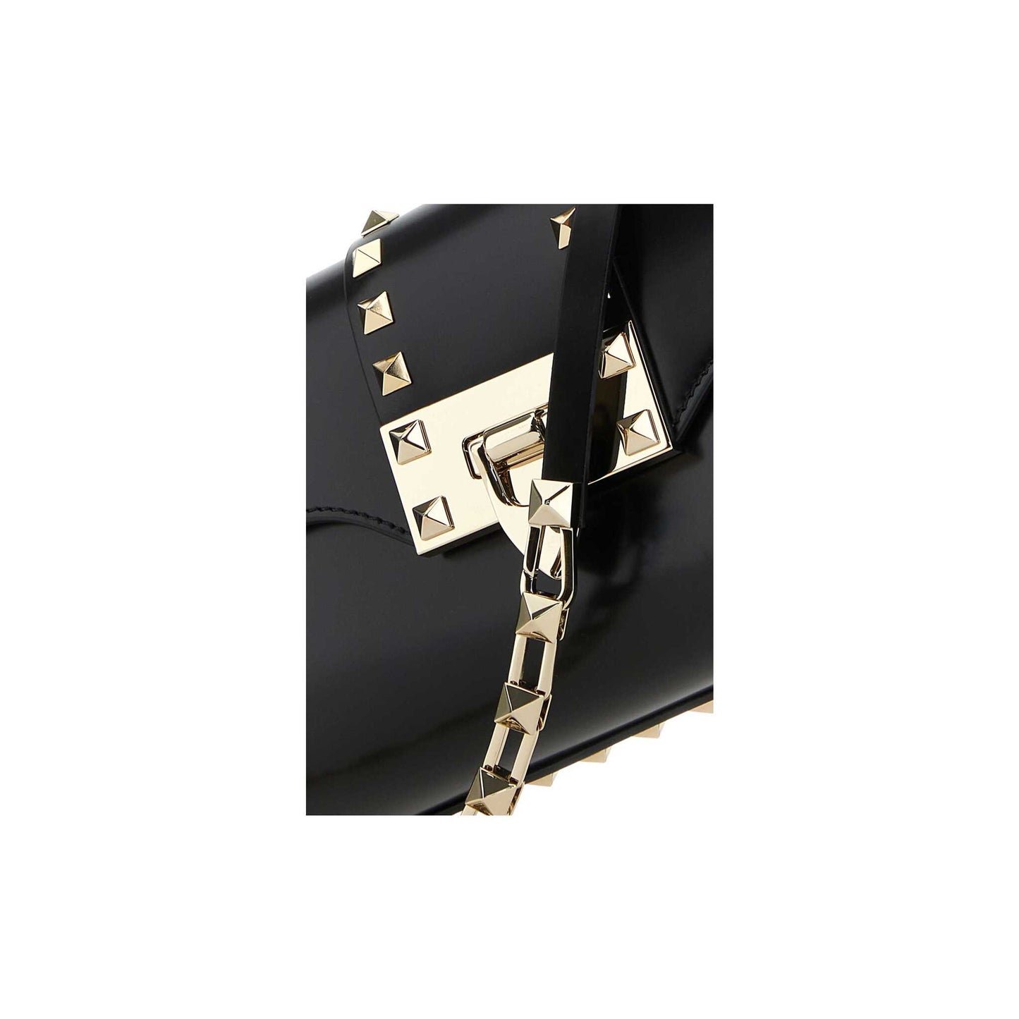 Mala de Ombro Rockstud em Pele 3W0B0M76QRP0NO