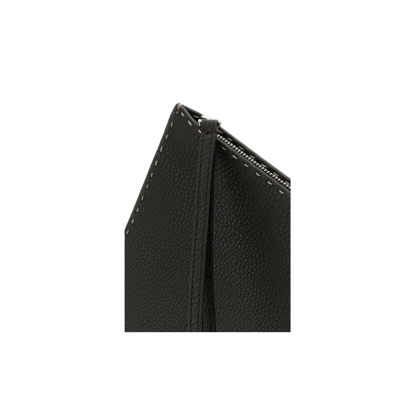 Clutch Preto em Pele
