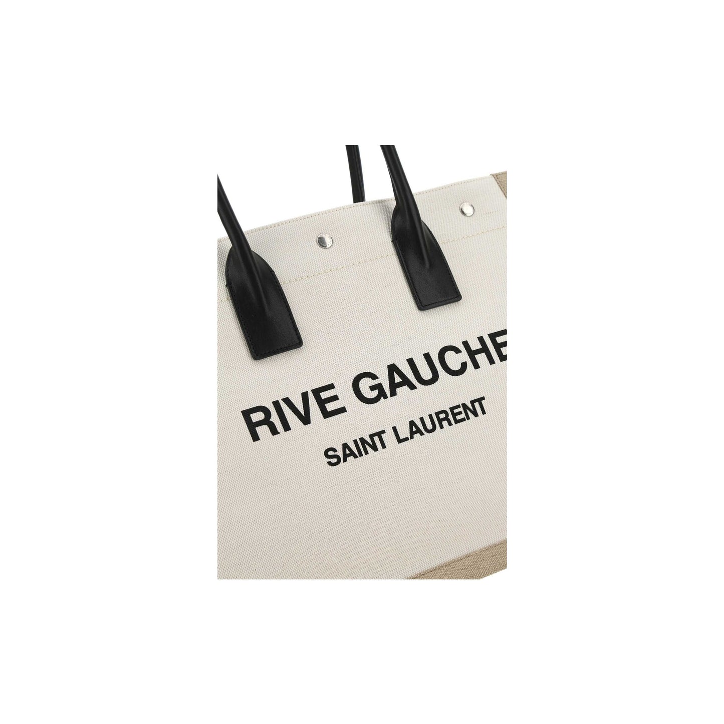 Saint Laurent Mala Tote Grande Rive Gauche em Pele