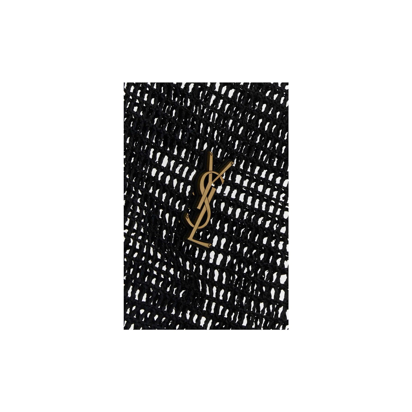 Saint Laurent Mala Tote Oxalis em Ráfia
