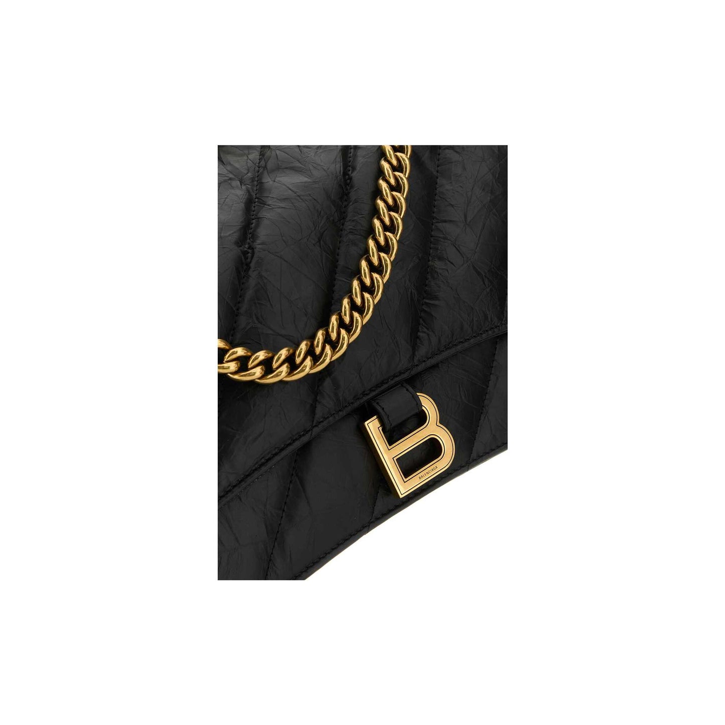 Mala de Ombro Crush Chain em Pele de Vitelo 785602210J11000