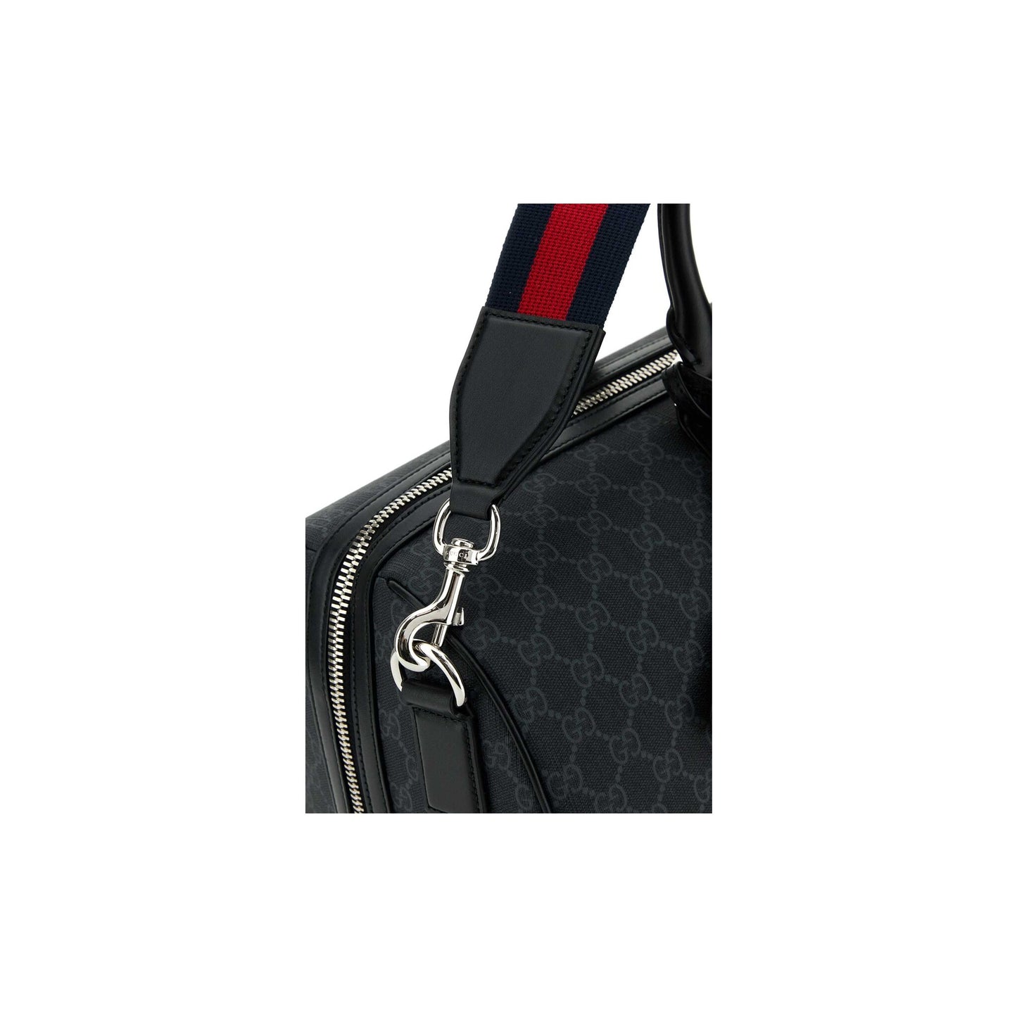 Gucci Mala Duffle com Alça em Pele