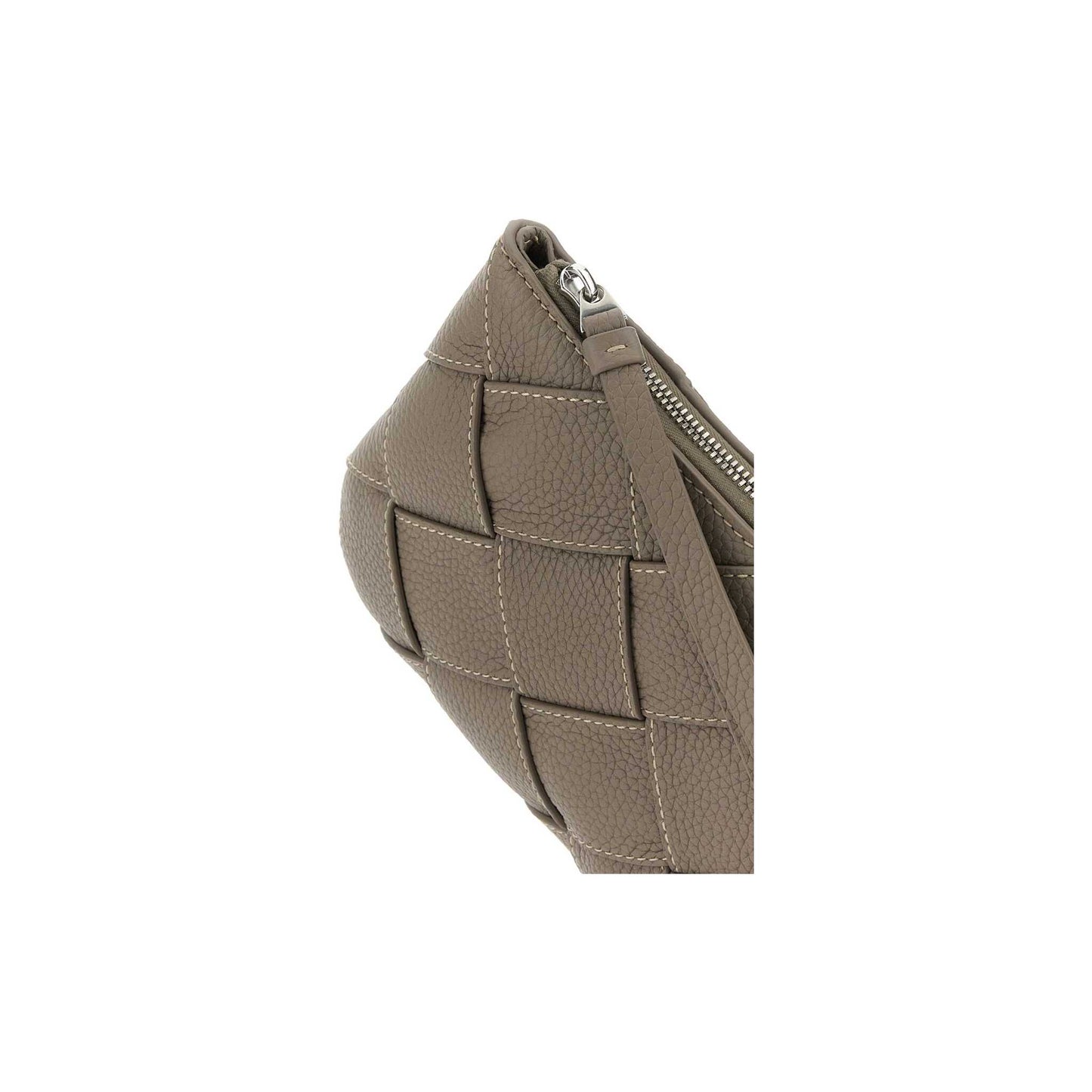 Clutch Média Diago Tortora em Pele