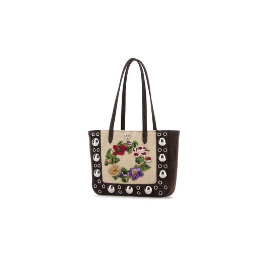 Valentino Garavani Nellcôte Mini Embroidered Shopping Bag