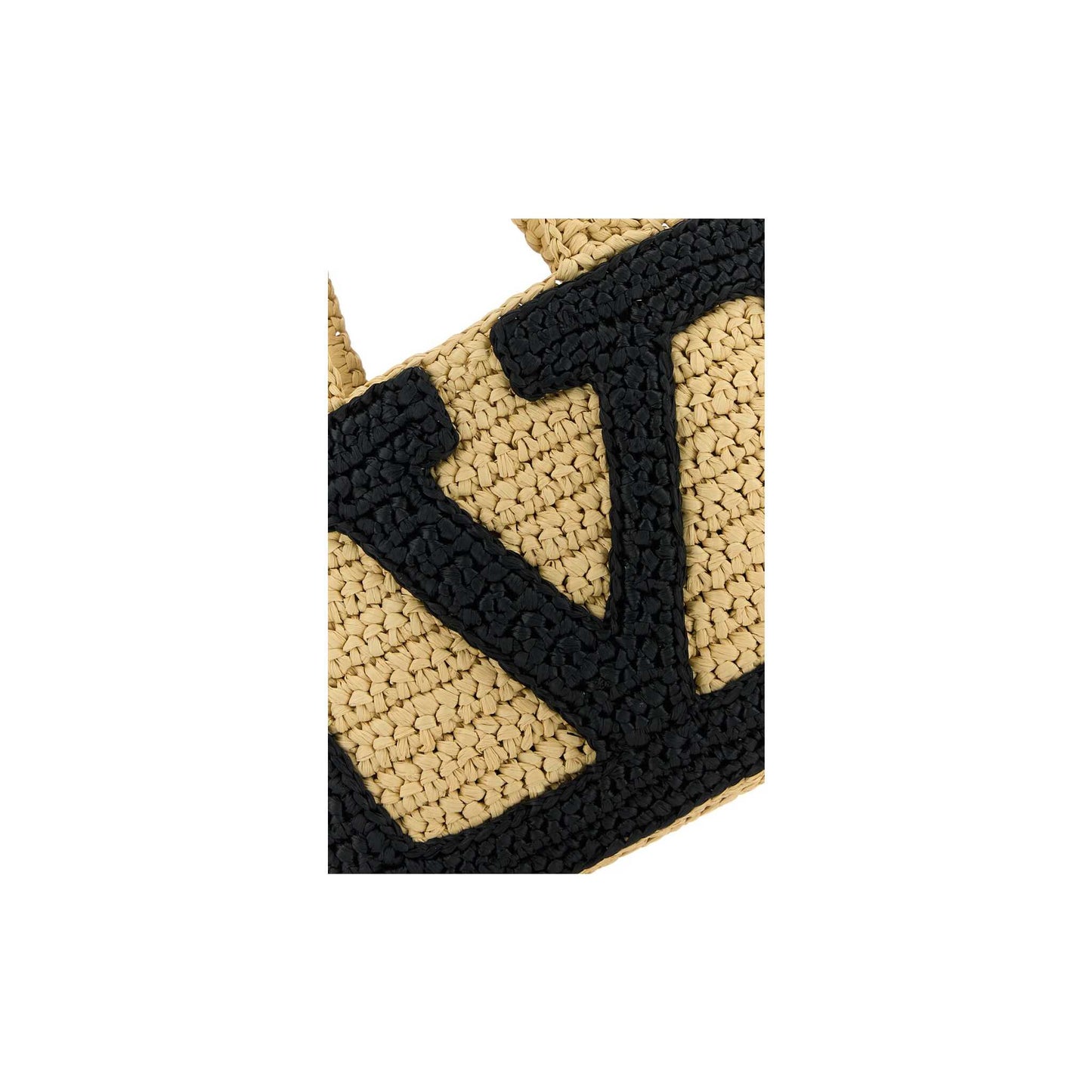 Valentino Garavani Viva Superstar Small Shopping Bag In Raffia