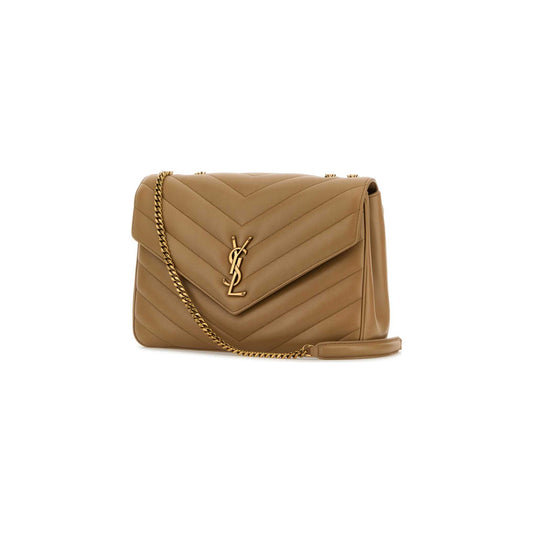 Saint Laurent Mala de Ombro Grande Loulou em Pele de Cordeiro