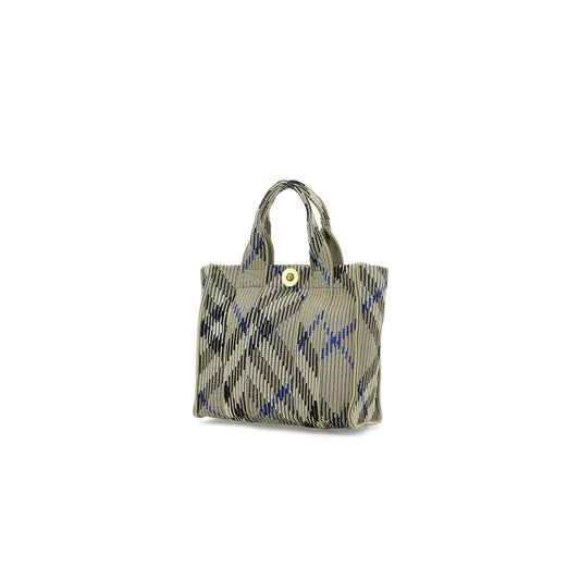 Mini Knit Tote in Nylon with Golden Metal Details