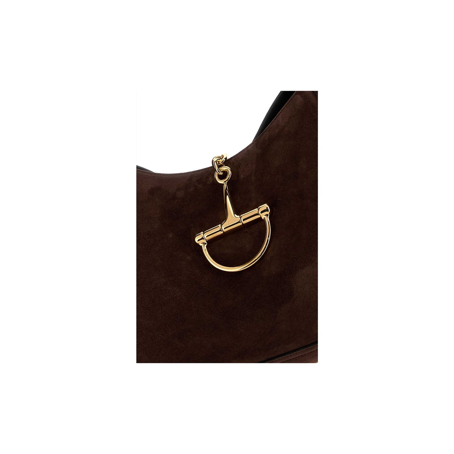 Gucci Mala com Bolsa Amovível em Pele — Dourado