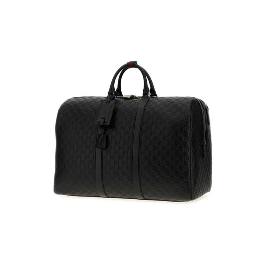 Gucci Saco de Viagem Grande GG Emblem em Pele