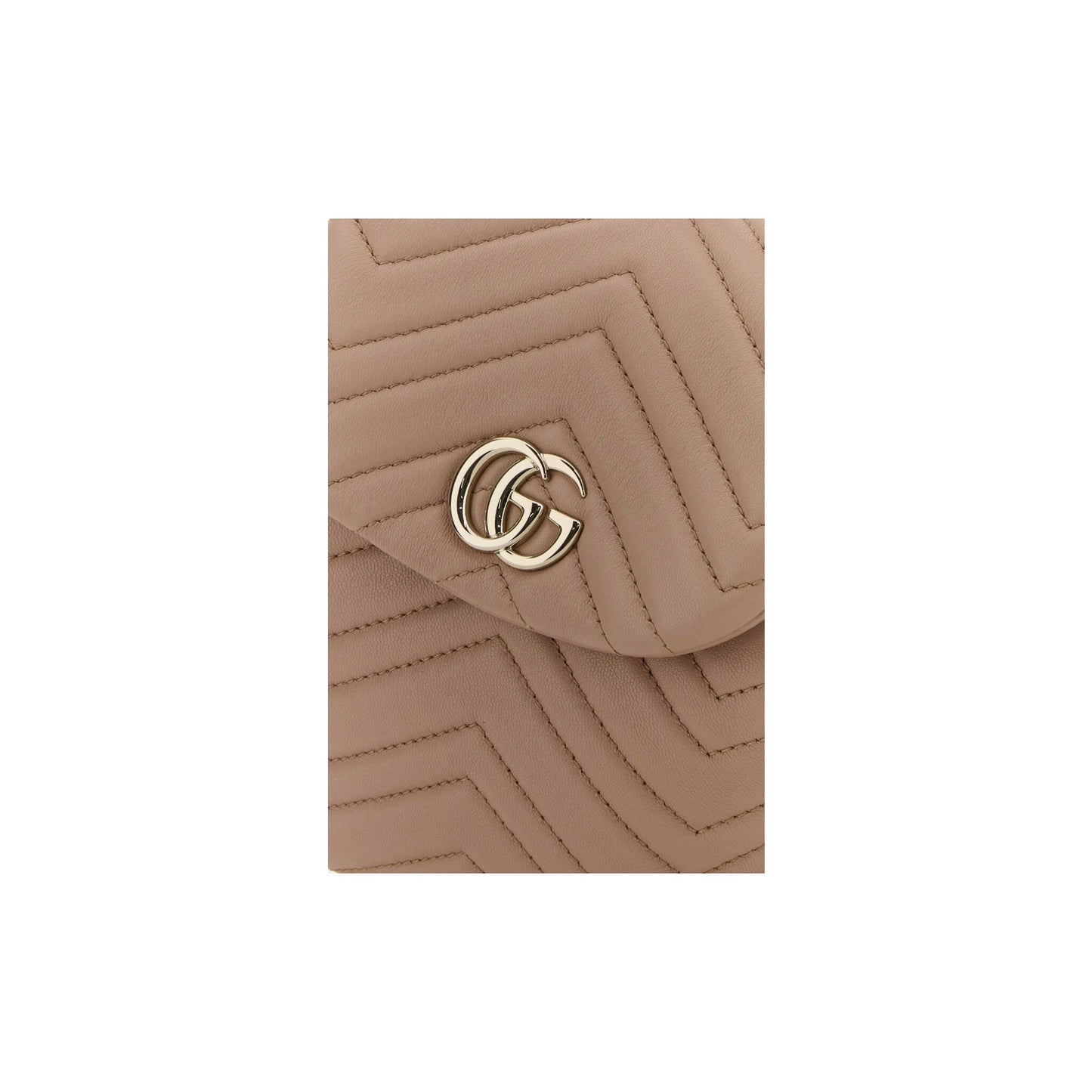 Gucci Mochila GG Marmont em Lona — Rosa