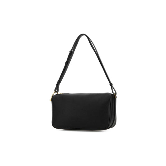 Gucci Mala de Ombro Média Half Horsebit em Pele — Preto
