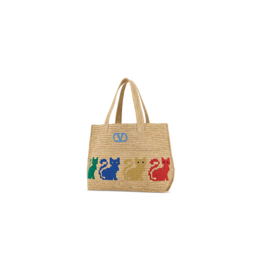 Valentino Garavani Raffiachat large raffia shopping bag