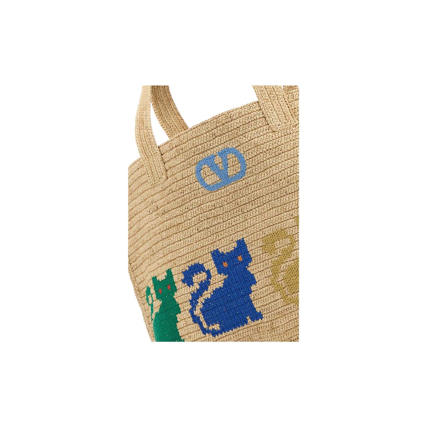 Valentino Garavani Raffiachat large raffia shopping bag