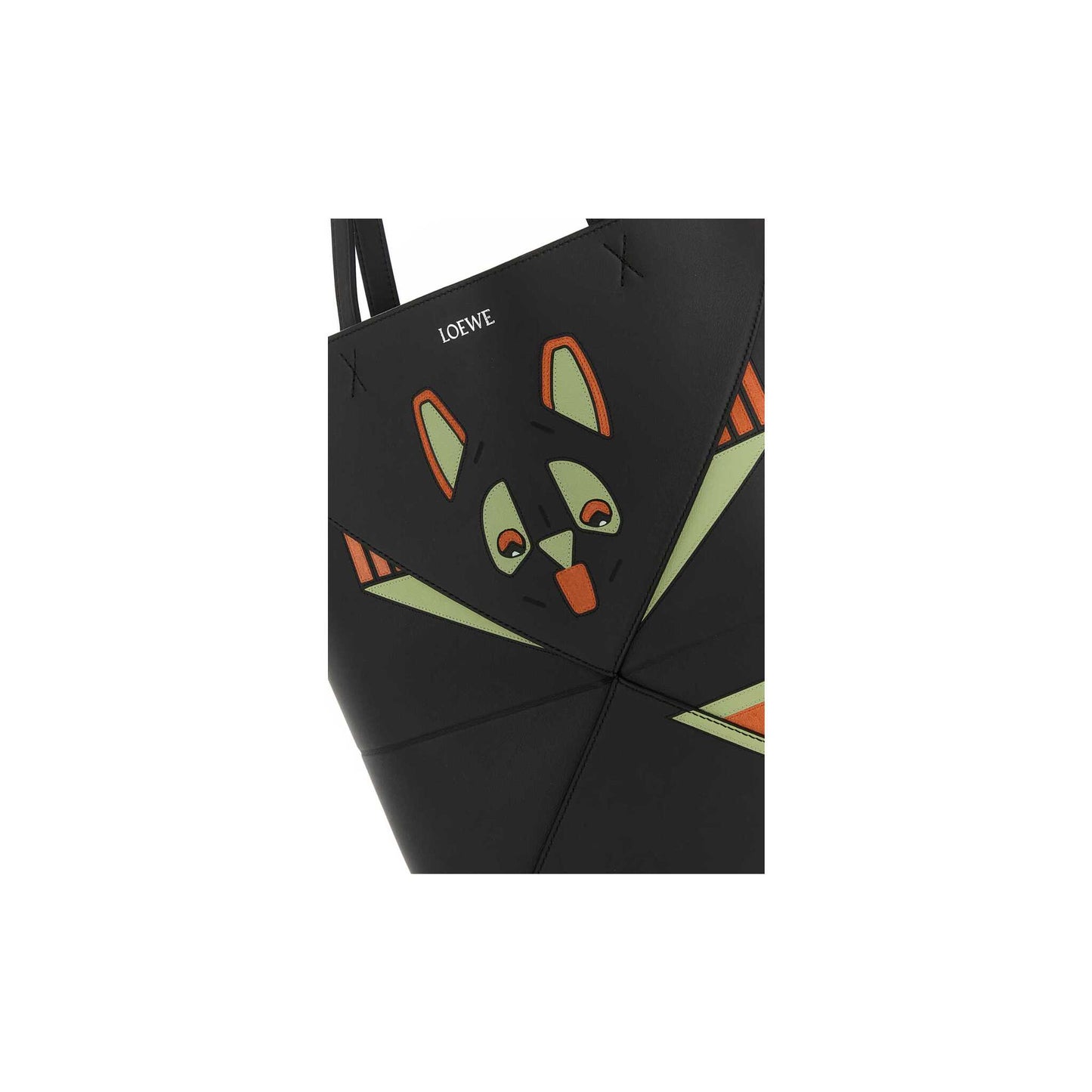 Mala Tote Puzzle Fold Futurist Cat em Pele de Vitela Nappa