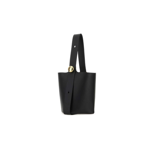 Mala de Secchiello Pebble Média em Pele de Vitela AANBBBWX01BLACK