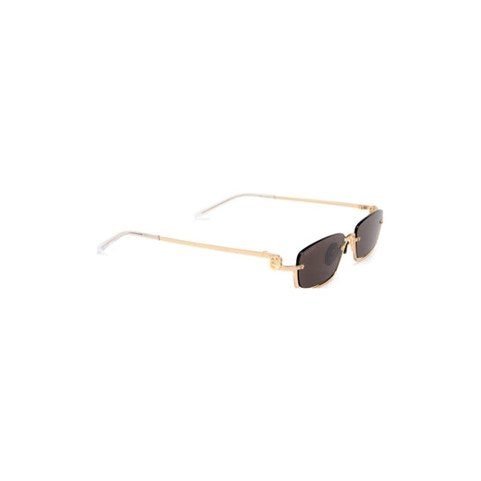 Rectangular Metal Sunglasses