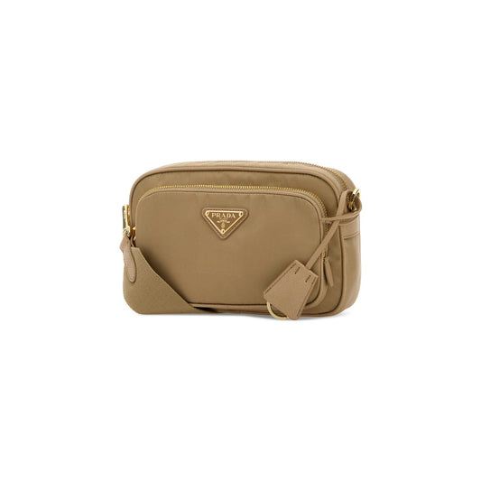 Prada Mala de Ombro Mini em Re-Nylon — Verde