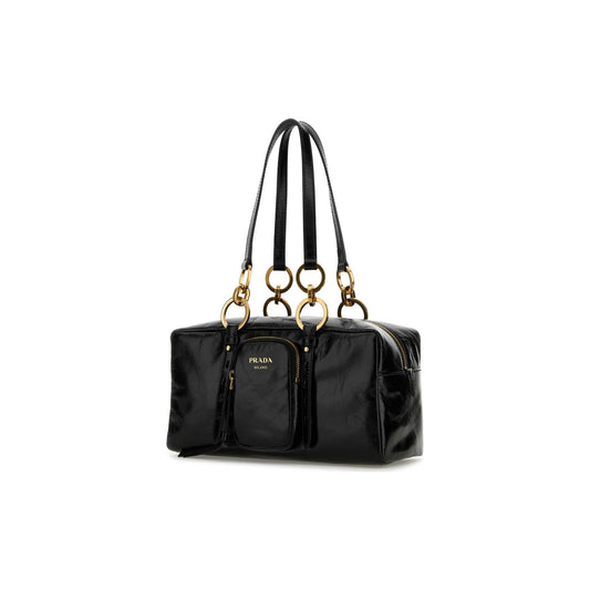 Prada Mala de Mão em Pele — Preto