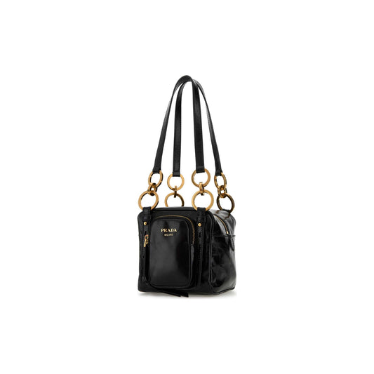 Prada Mala de Mão em Pele — Preto