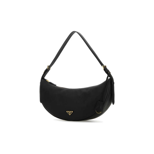 Prada Mala Tiracolo em Pele — Preto