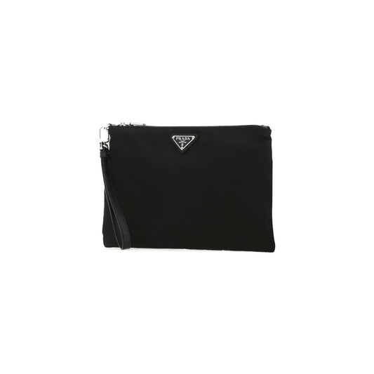 Prada Mala de Ombro em Re-Nylon — Preto