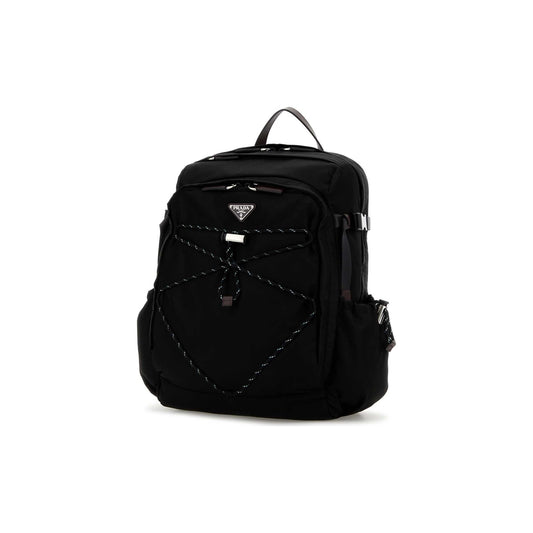 Prada Mochila Speedrock em Lona — Azul-Marinho