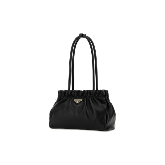 Prada Mala de Ombro em Pele Nappa — Preto