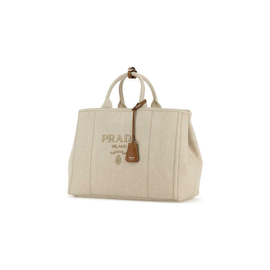 Prada Mala Tote Jardinière em Algodão