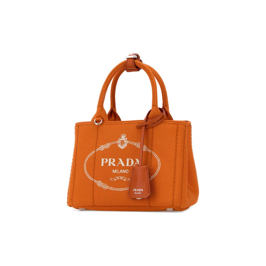 Prada Mala de Ombro em Lona — Azul-Marinho