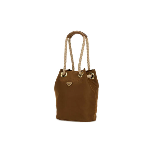 Prada Mala de Ombro Pequena Buckle em Re-Nylon — Azul