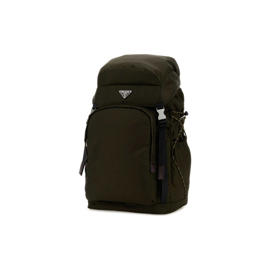 Prada Mochila Speedrock em Lona — Verde