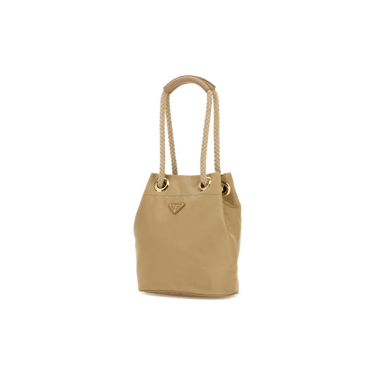 Prada Mala de Ombro Pequena Buckle em Re-Nylon — Verde