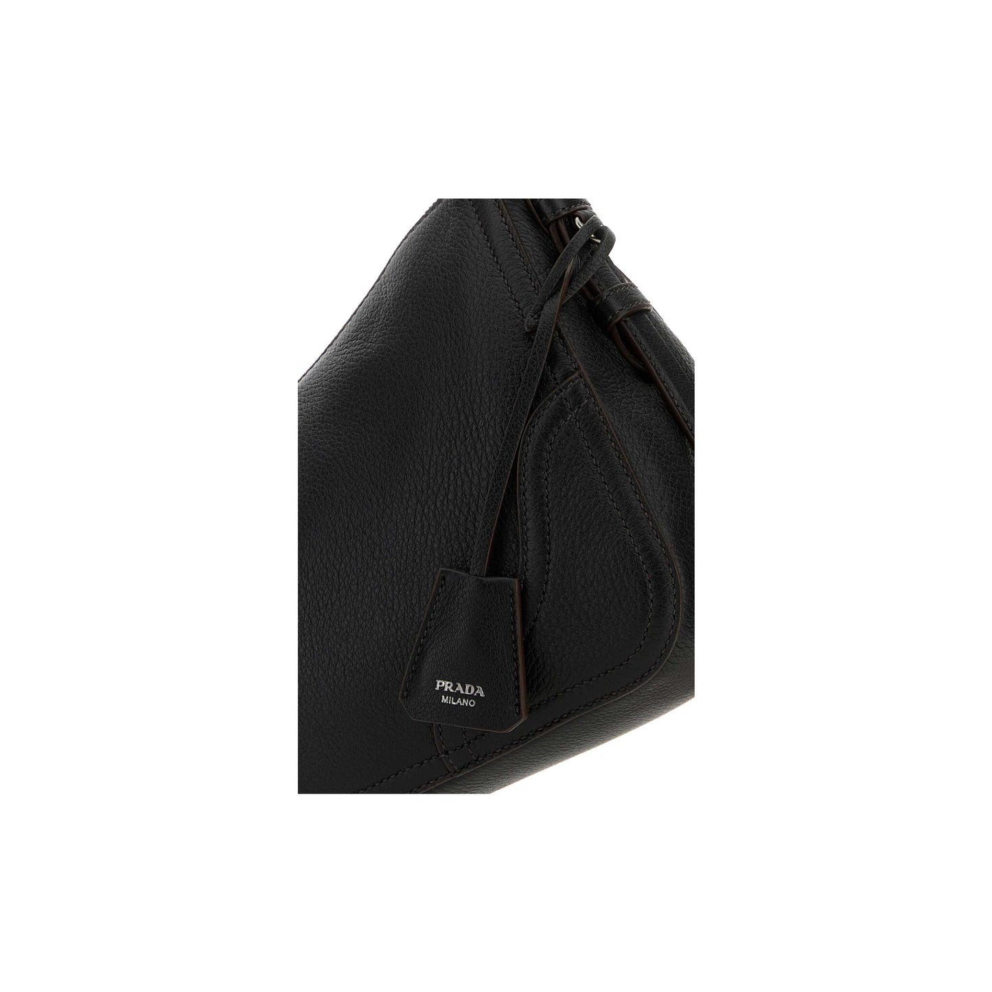 Prada Mala de Ombro Grande Aimée em Lona — Preto