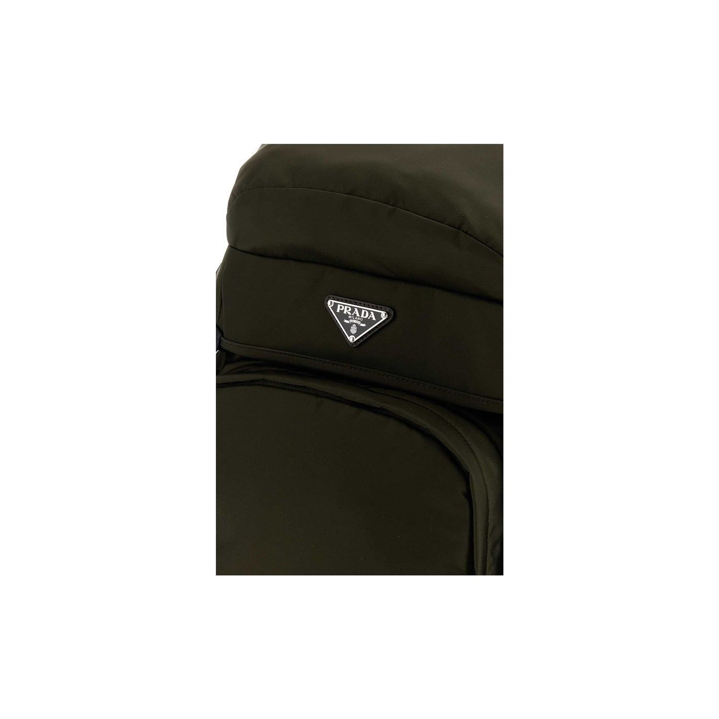 Prada Mochila Speedrock em Lona — Verde