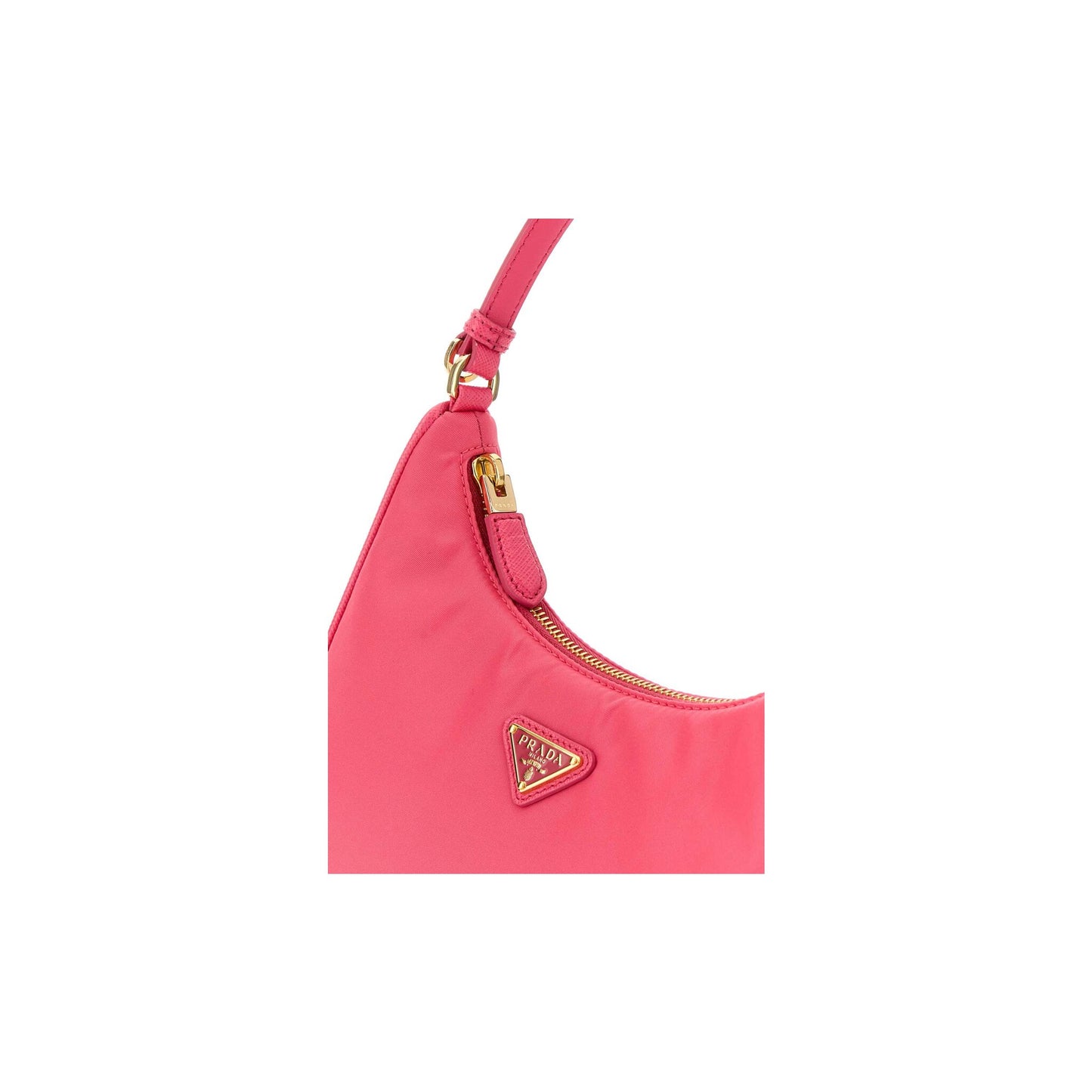 Prada Mala Mini Re-Edition 2005 em Lona — Bordeaux