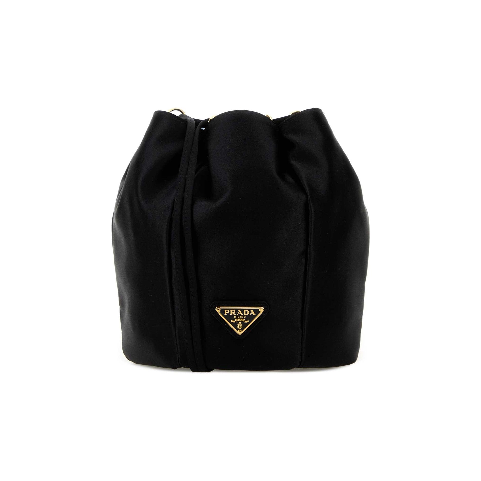 Prada Mala Saco Mini Buckle em Lona