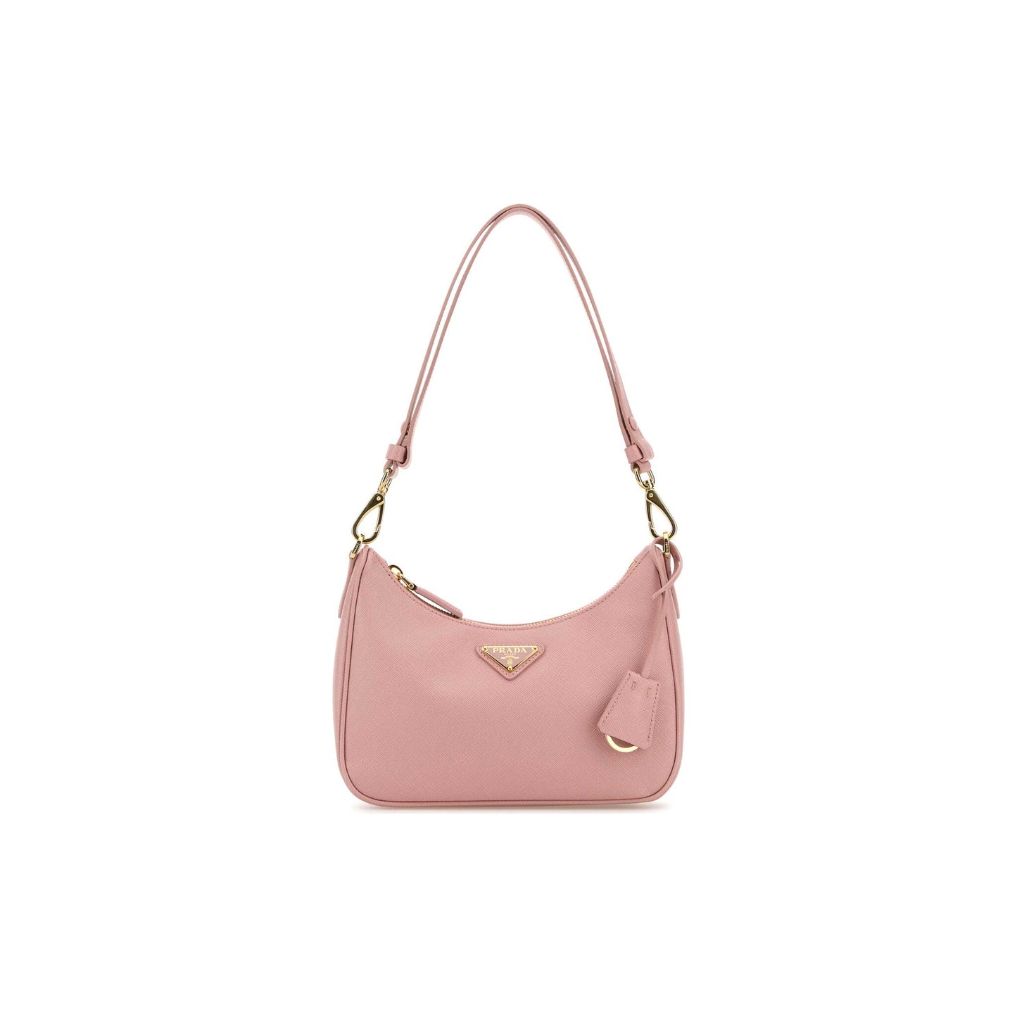 Prada Mala Mini Re-Edition em Pele — Branco