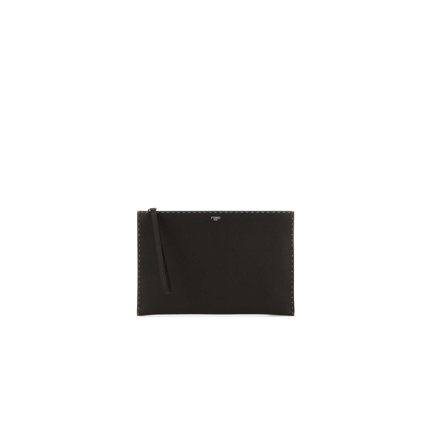 Clutch Preto em Pele