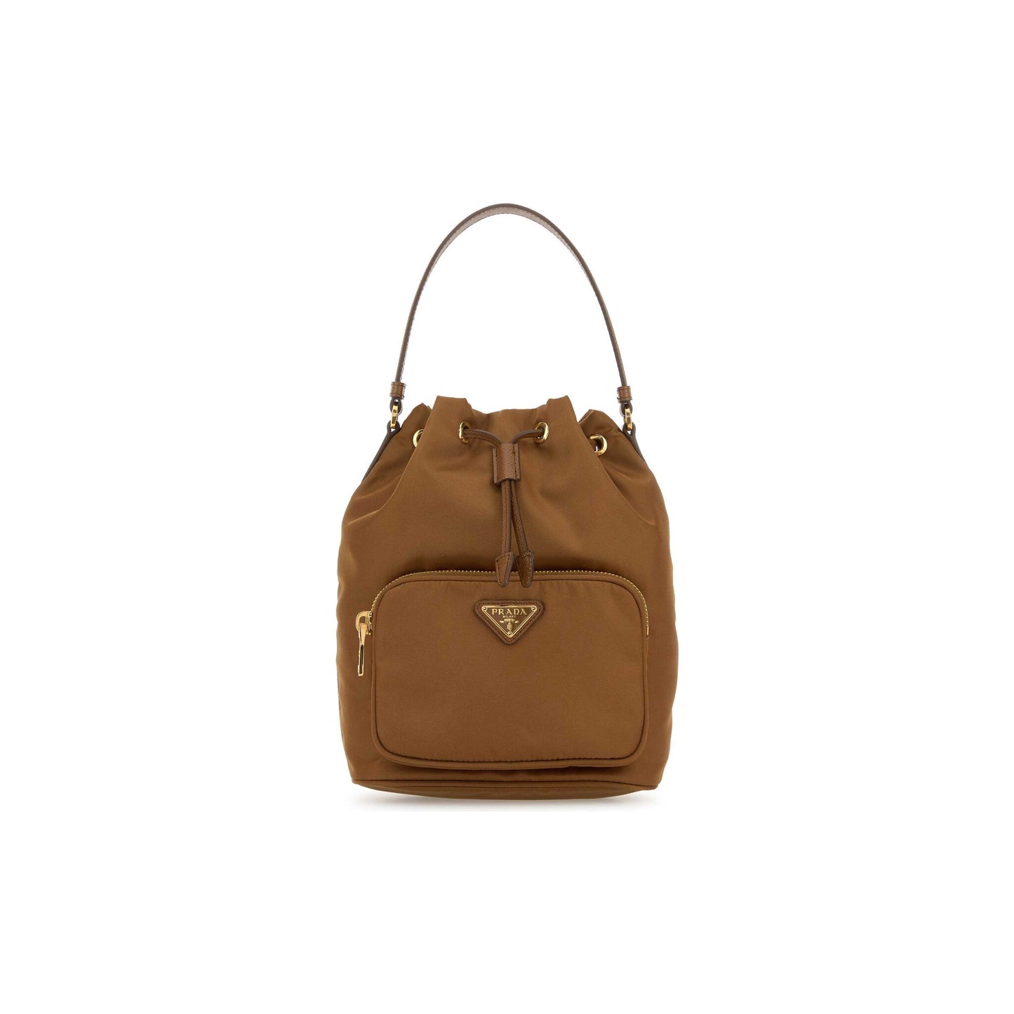 Prada Mala Saco Buckle em Re-Nylon — Azul-Marinho