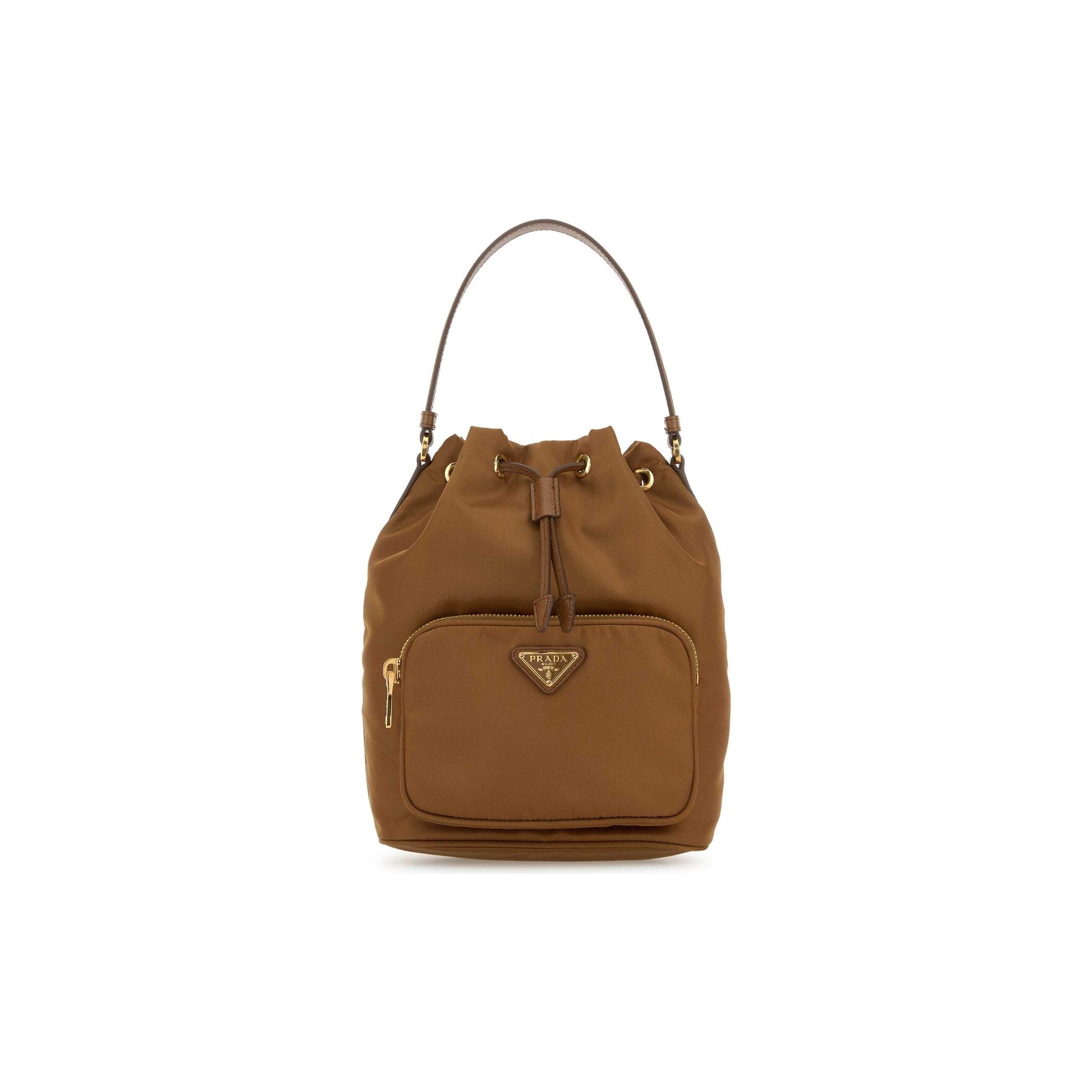 Prada Mala Saco Buckle em Re-Nylon — Azul-Marinho