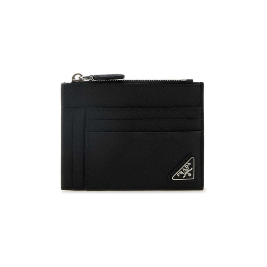 Prada Card Holder in Leather Black