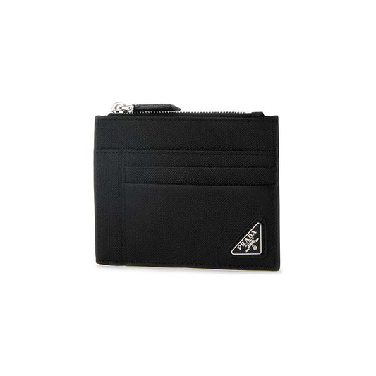 Prada Card Holder in Leather Black
