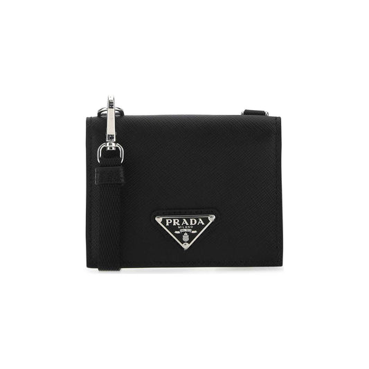 Prada Card Holder in Leather Black