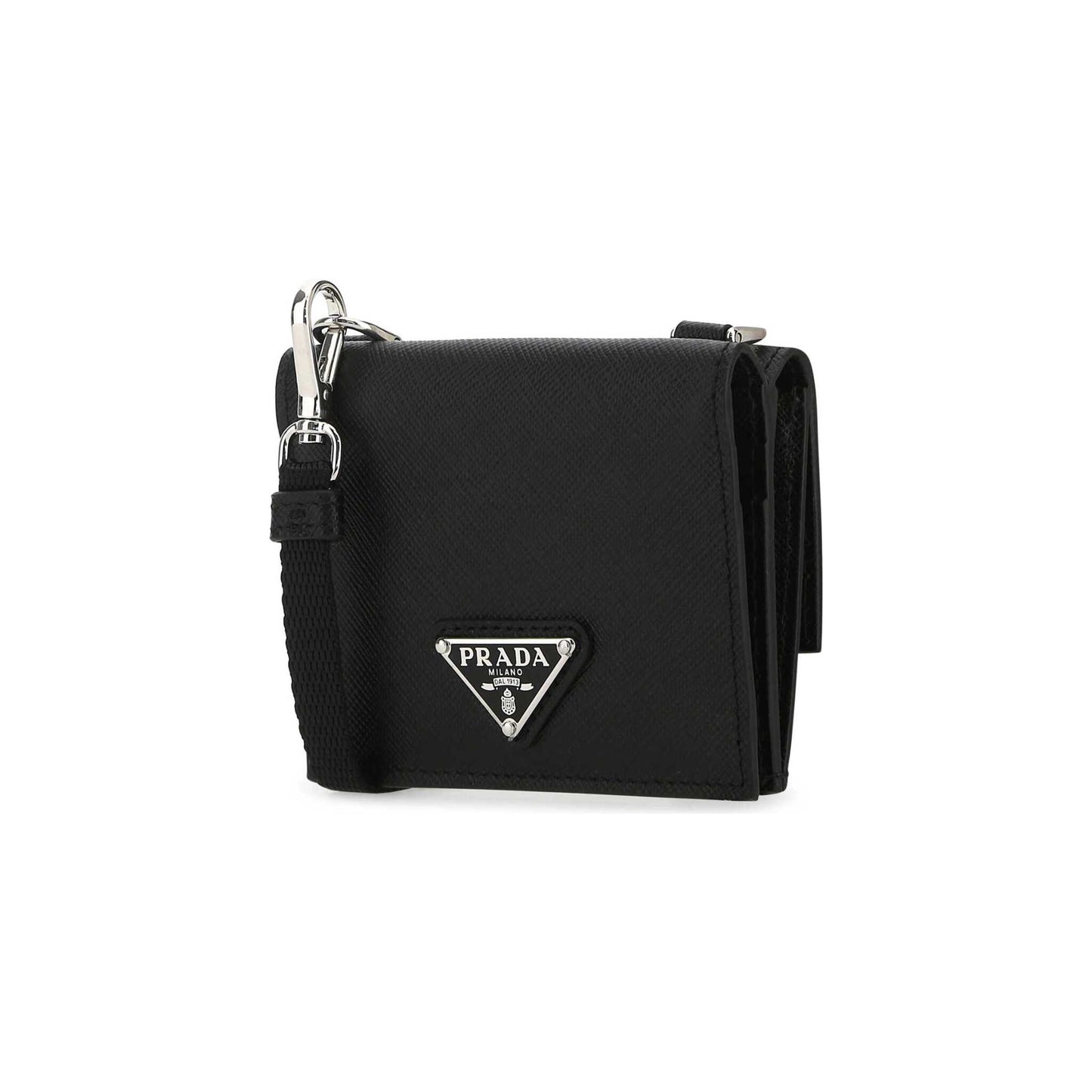 Prada Card Holder in Leather Black