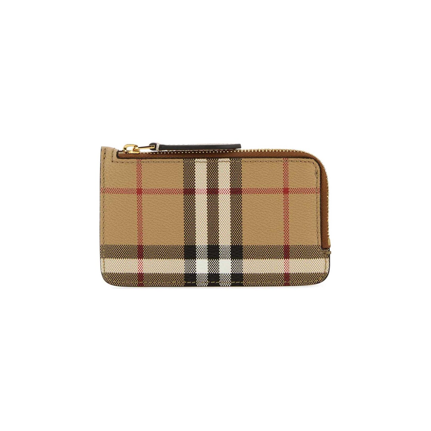 Porta-Cartões Check Burberry em Lona Revestida