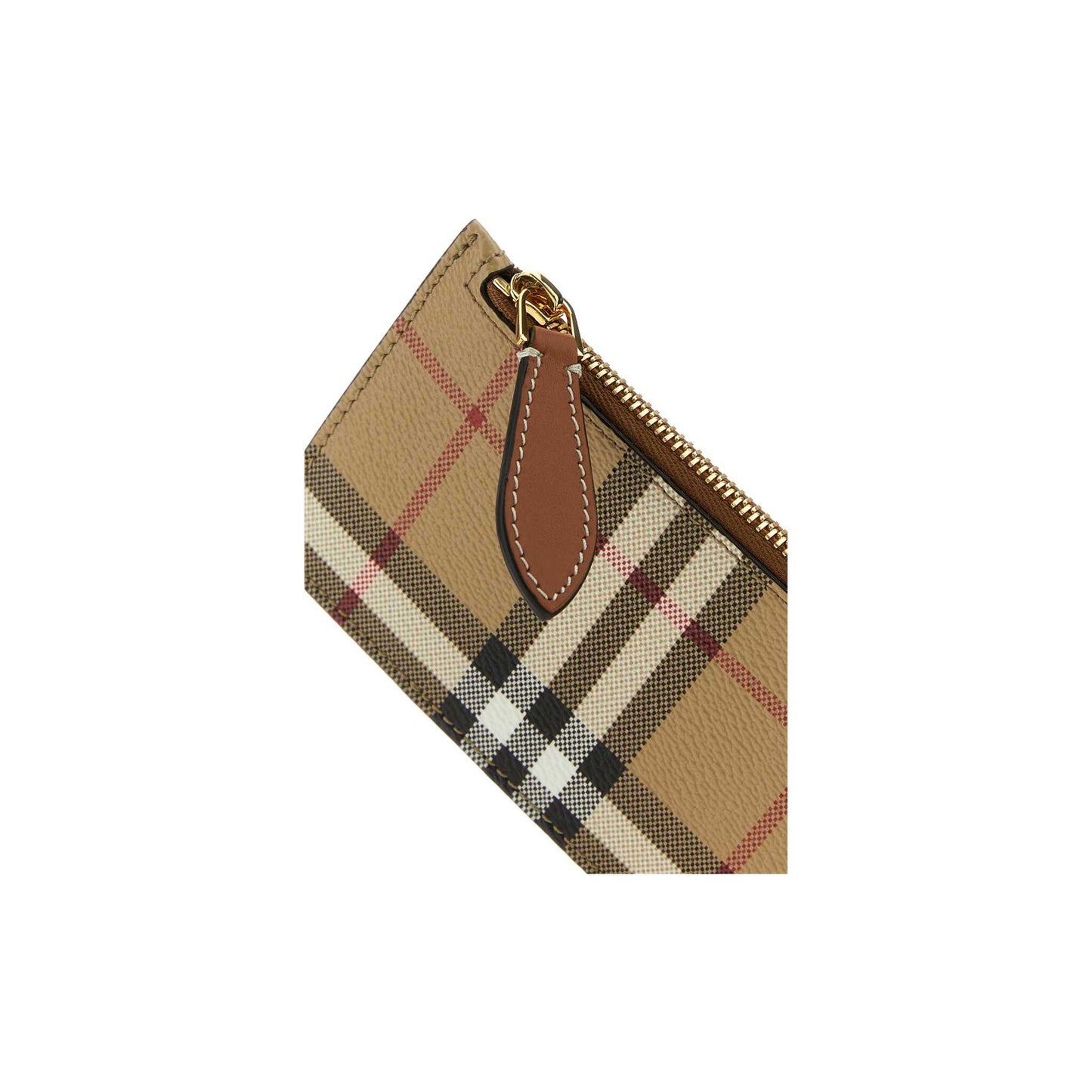 Porta-Cartões Check Burberry em Lona Revestida